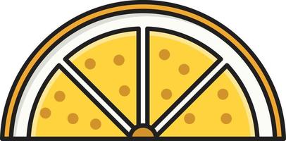 pizza skiva vektorillustration på en bakgrund. premium kvalitet symbols.vector ikoner för koncept och grafisk design. vektor