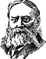 James Lowell, årgång illustration vektor