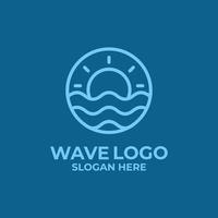 Wave-Logo-Vektor. Wasserwellen-Logo vektor