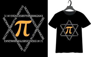 Happy Pi Day T-Shirt-Design vektor