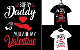 bestes vater valentinstag t-shirt design vektor