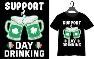 glücklich st. Patrick's Day T-Shirt-Design vektor