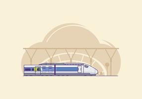 Gratis TGV-tågillustration vektor
