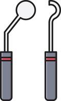 tandvårdsverktyg vektor illustration på en bakgrund. premium kvalitet symbols.vector ikoner för koncept och grafisk design.