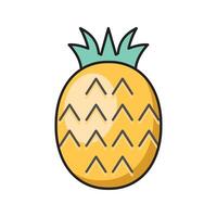 ananas vektor illustration på en bakgrund. premium kvalitet symbols.vector ikoner för koncept och grafisk design.