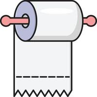 tissue roll vektor illustration på en bakgrund. premium kvalitet symbols.vector ikoner för koncept och grafisk design.