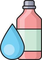Waschmittelflaschen-Vektorillustration auf einem Hintergrund. Premium-Qualitätssymbole. Vektorsymbole für Konzept und Grafikdesign. vektor
