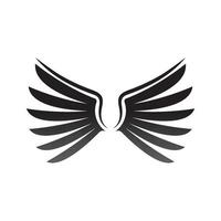 vinge ikon logotyp design illustration vektor