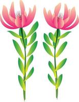 Botanischer Hintergrundvektor der abstrakten Kunst. luxuriöses Tapetendesign mit Blatt-, Blumen- und Baumverpackungen und -drucken. vektor