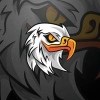 Adler-Gamer-Maskottchen-Logo vektor