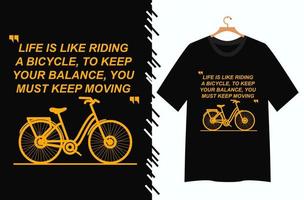 Fahrradillustration für T-Shirt-Design vektor