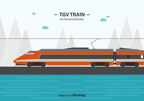 Tgv Tåg Bakgrund vektor