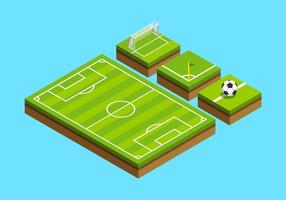 Fußball Boden Isometrisch