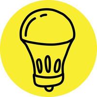 billig elektricitet glödlampa, illustration, vektor på en vit bakgrund