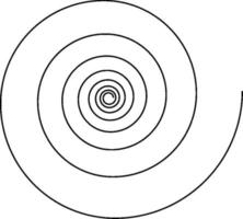 spiral kurva, årgång illustration. vektor