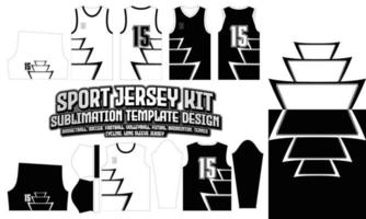 Temple Jersey Bekleidung Sportbekleidung Sublimationsmuster Design 184 für Fußball Fußball E-Sport Basketball Volleyball Badminton Futsal T-Shirt vektor