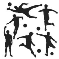 en uppsättning av fotboll spelare vektor