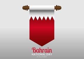 vektorillustration der nationalen unabhängigkeitsflagge von bahrain vektor