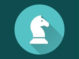 schack häst ikon. vektor illustration.