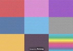 Vektor Set Of Heart Seamless Patterns