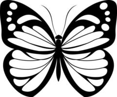 Schmetterlingszeichnung, Illustration, Vektor auf weißem Hintergrund.