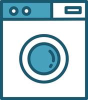 Waschmaschine, Illustration, Vektor auf weißem Hintergrund.