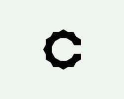 c logotyp design vektor mall