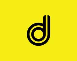 d logotyp design vektor mall