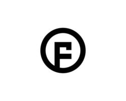 f logotyp design vektor mall