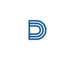 d-Logo-Design-Vektorvorlage vektor