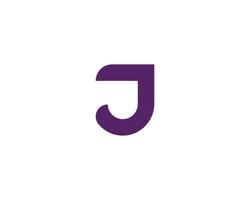 j logotyp design vektor mall