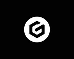 g logotyp design vektor mall