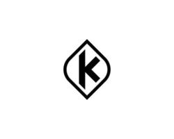 k kk logotyp design vektor mall