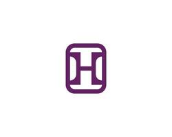 h logotyp design vektor mall