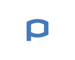 p-Logo-Design-Vektorvorlage vektor