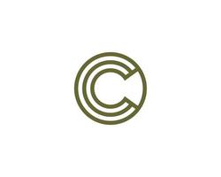 c logotyp design vektor mall