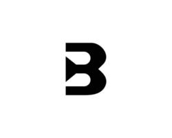 b logotyp design vektor mall