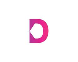 d logotyp design vektor mall