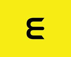 e logotyp design vektor mall