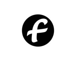 f logotyp design vektor mall