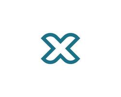 x logotyp design vektor mall