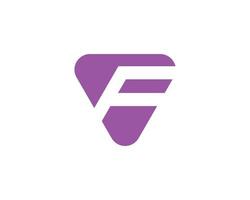 f logotyp design vektor mall