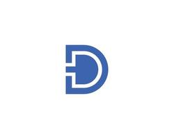 d logotyp design vektor mall