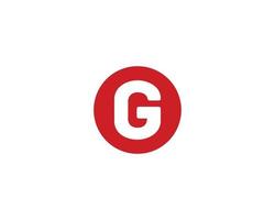 g logotyp design vektor mall