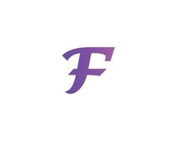 f logotyp design vektor mall