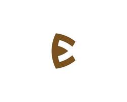 e logotyp design vektor mall