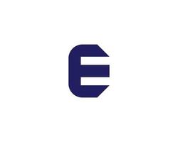 e-Logo-Design-Vektorvorlage vektor