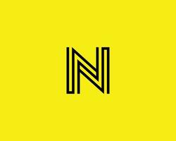 n logotyp design vektor mall