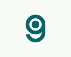 g logotyp design vektor mall