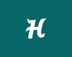 h logotyp design vektor mall